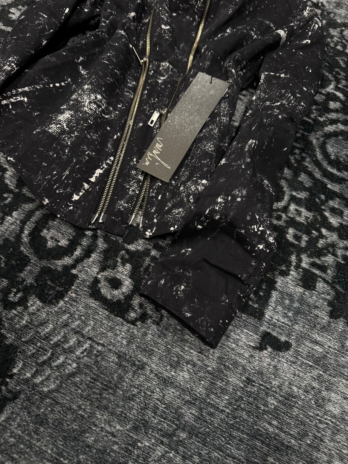 Memhim asymmetry gimmick rider jacket 상품이미지6