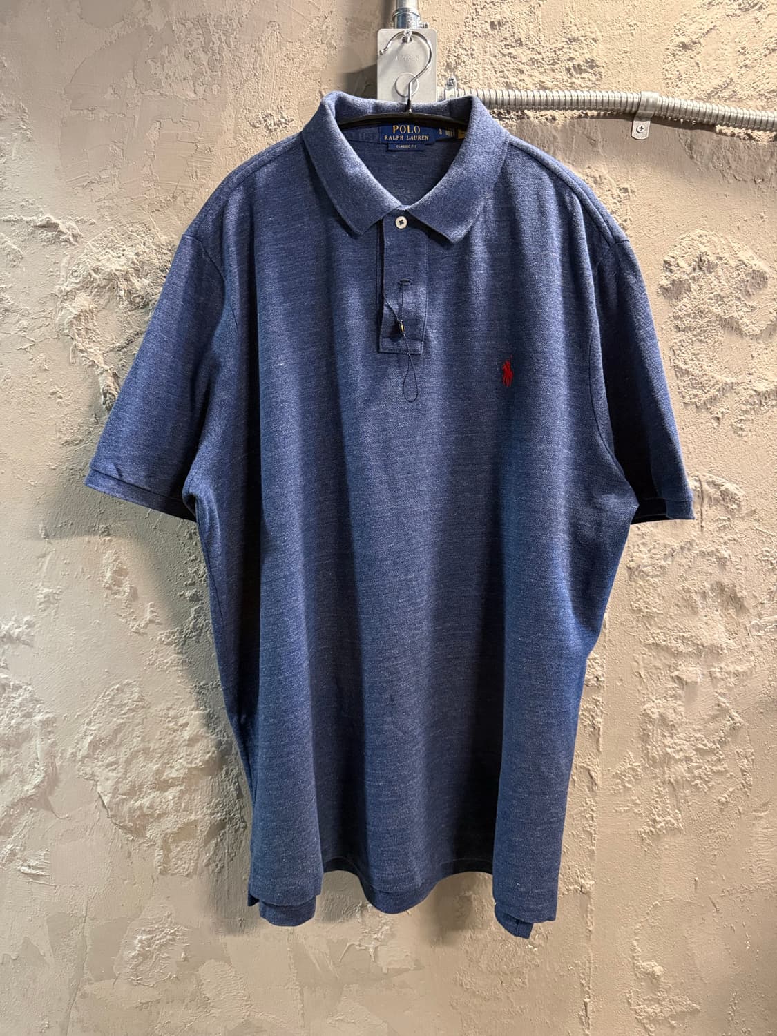 L 폴로랄프로렌 POLO 클래식핏 포니 자수 PK 반팔 네이비 상품이미지1