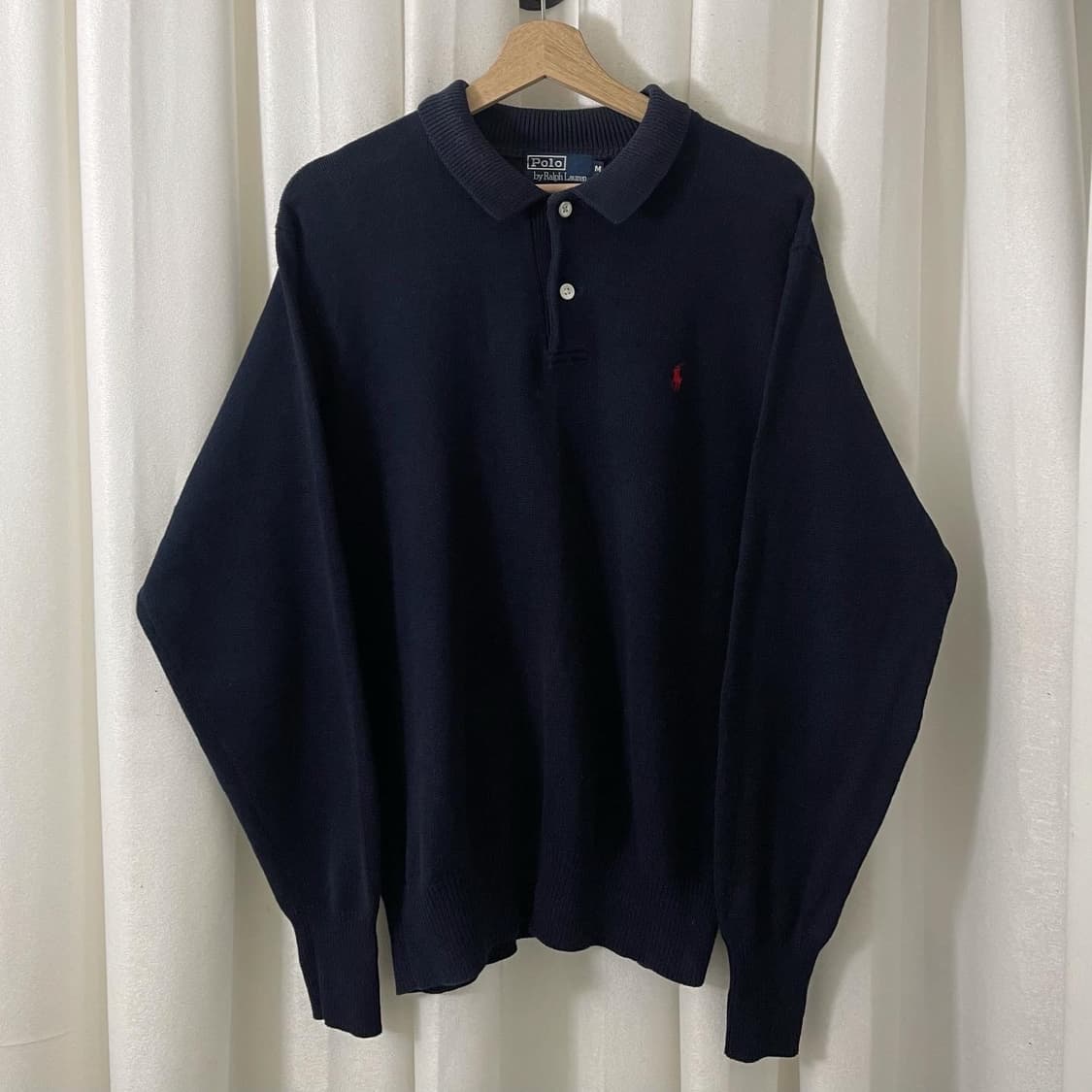 폴로 네이비 카라 니트 상품이미지1