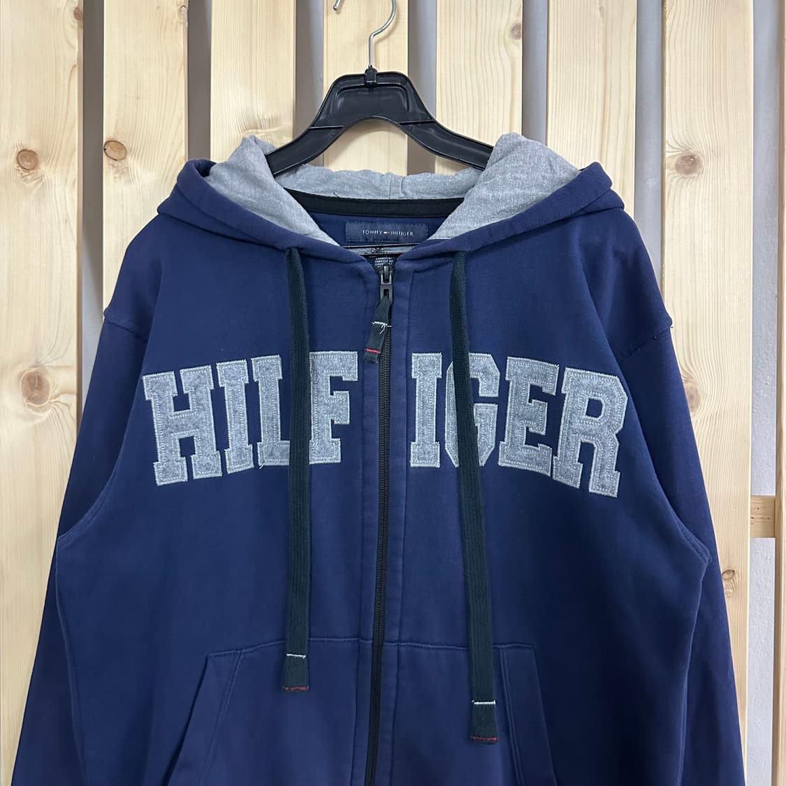 (L) 타미힐피거 네이비 후드집업 상품이미지3