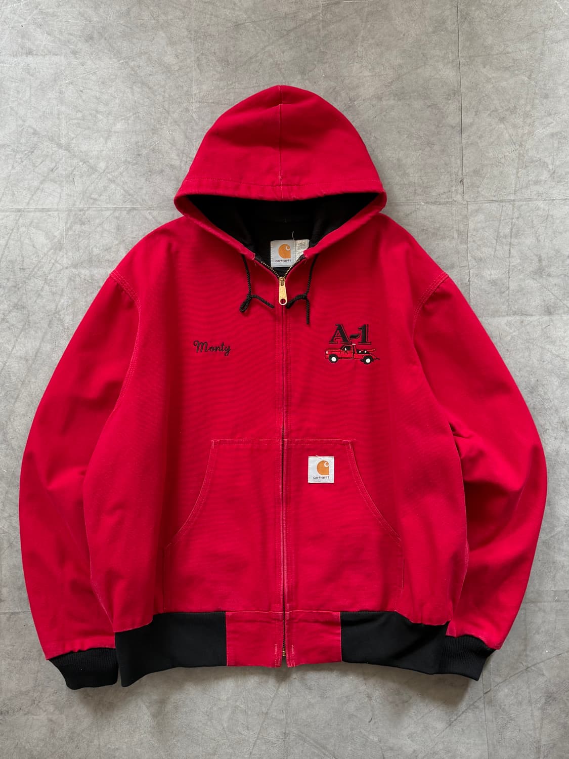 Carhartt 칼하트 90’s 덕 액티브 레드 워크 자켓 상품이미지4