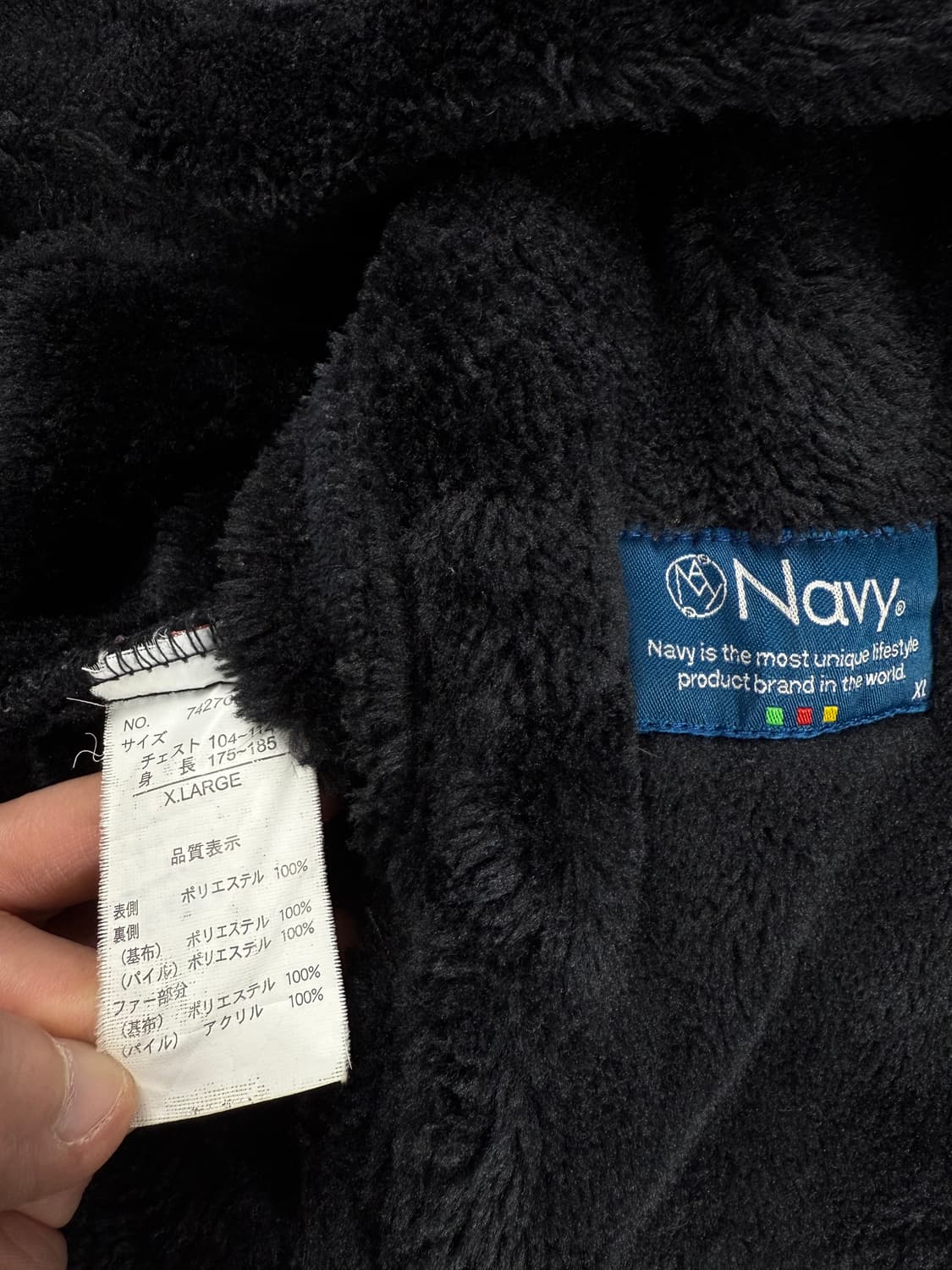 navy 스웨이드 무스탕 상품이미지6