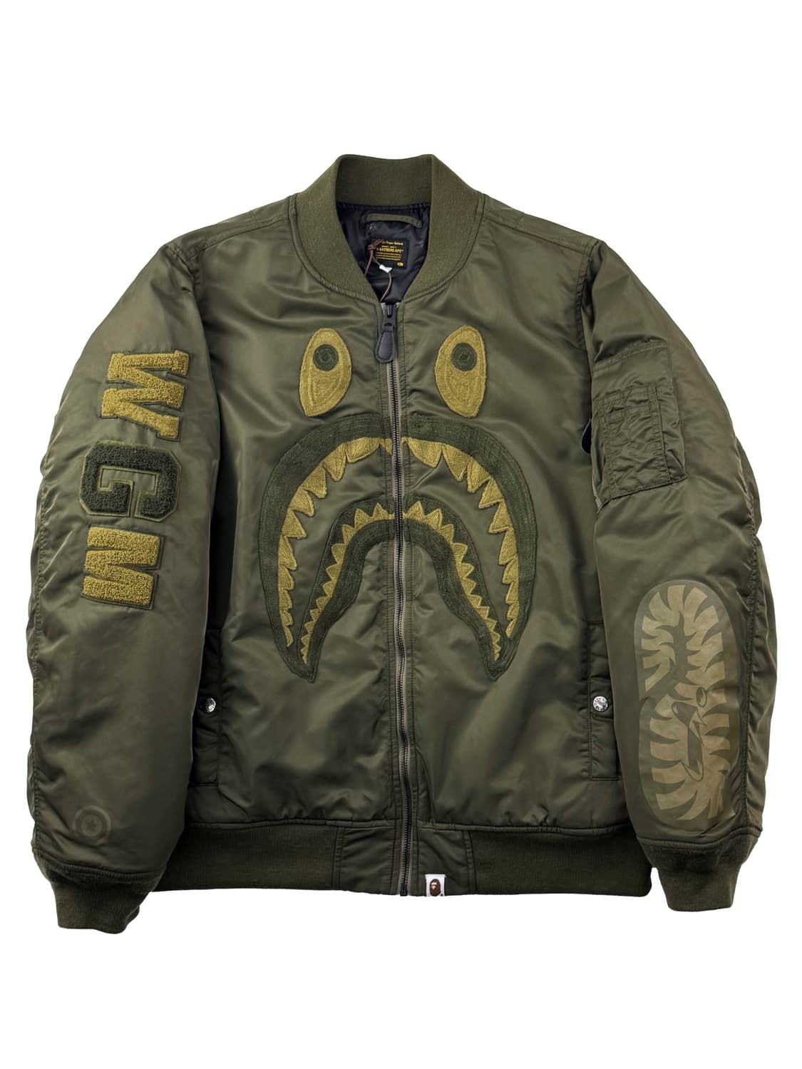 베이프 샤크 MA-1 다크 그린 상품이미지1