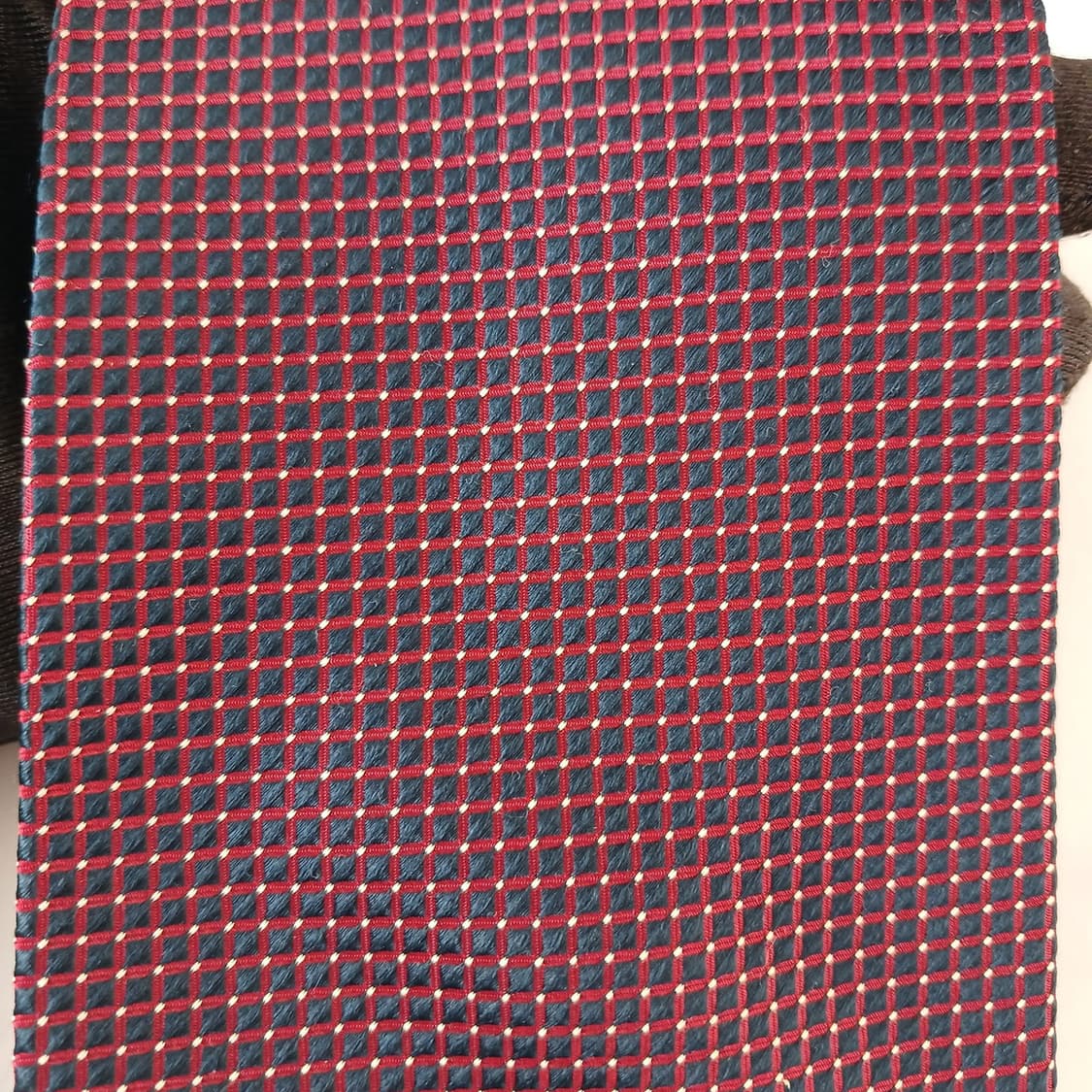 아쿠아스큐텀 실크 마이크로 패턴 넥타이 9.6cm A+등급 A19444
 상품이미지8