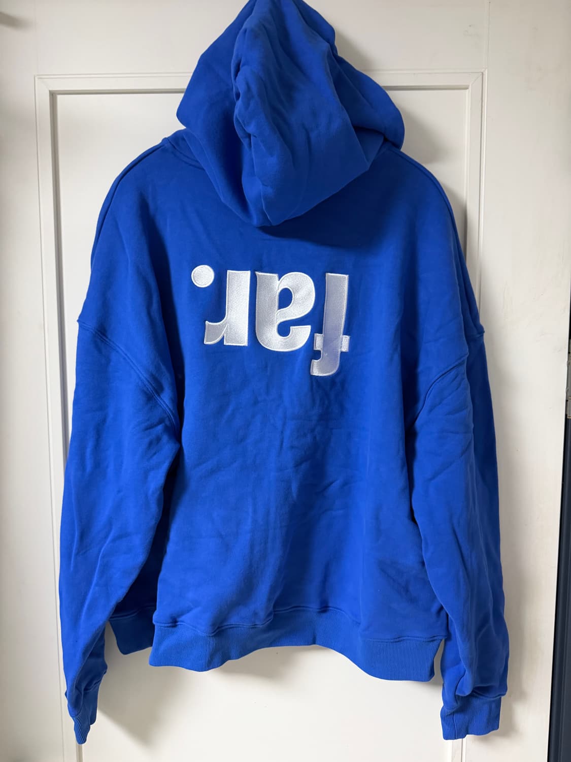 [2] 파아카이브 리버스 로고 후드집업 블루 상품이미지1