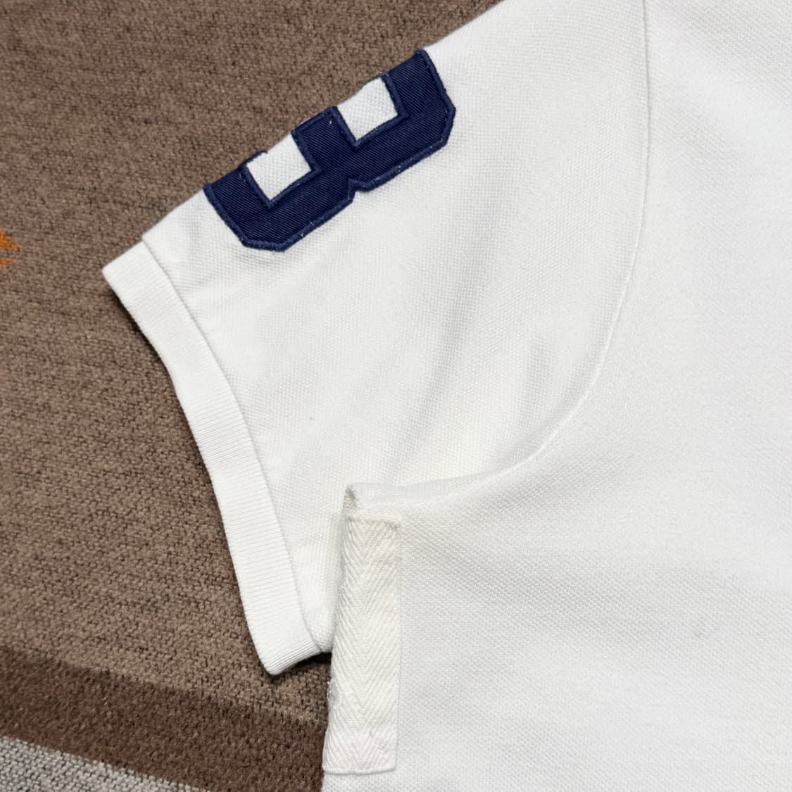 폴로랄프로렌 USA 성조기 빅포니 반팔 럭비셔츠 카라티 XL 치프키프 상품이미지3