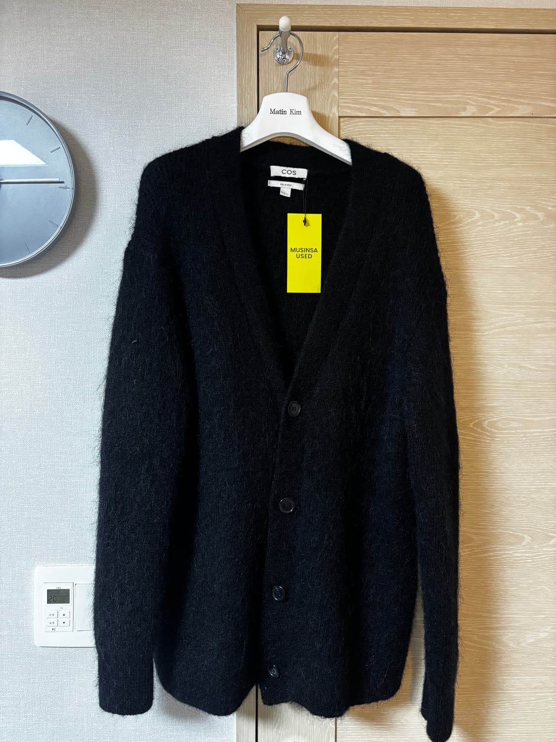 택포/S등급) COS 알파카 가디건 블랙 상품이미지1