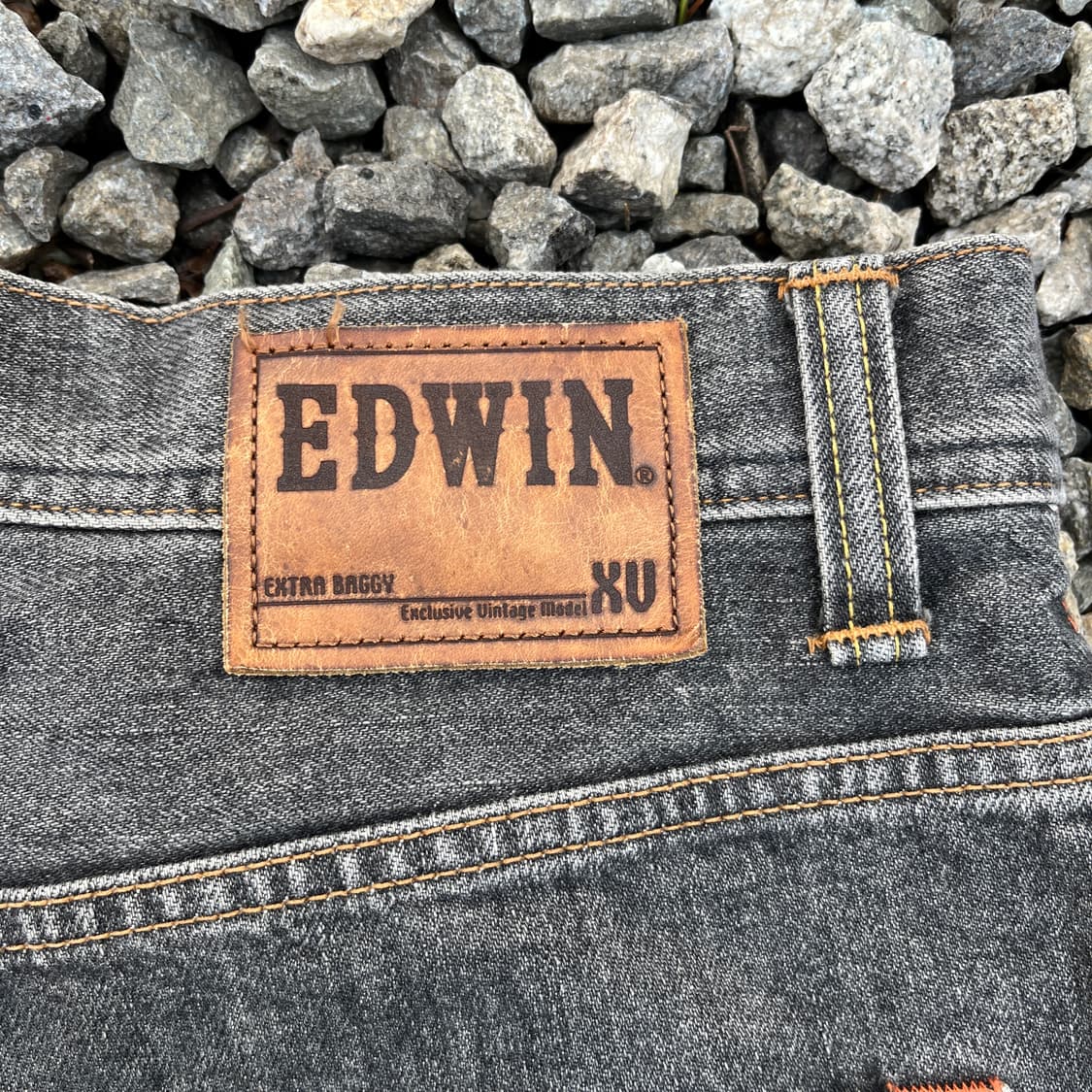 EDWIN XV(made japan) 빈티지 흑청 데님(실측확인) 상품이미지9