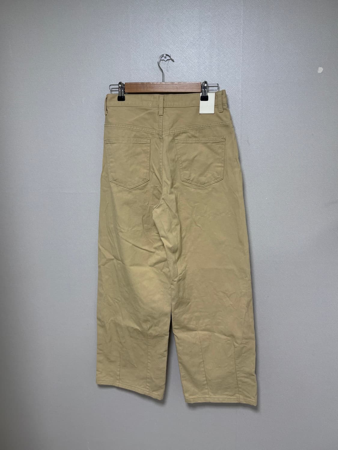 OOTJ 도매텍 와이드 베이지팬츠 면팬츠 상품이미지3