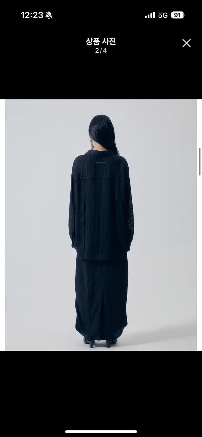트리밍버드 셔츠 Serene Sheer Backless Buttoned 상품이미지2