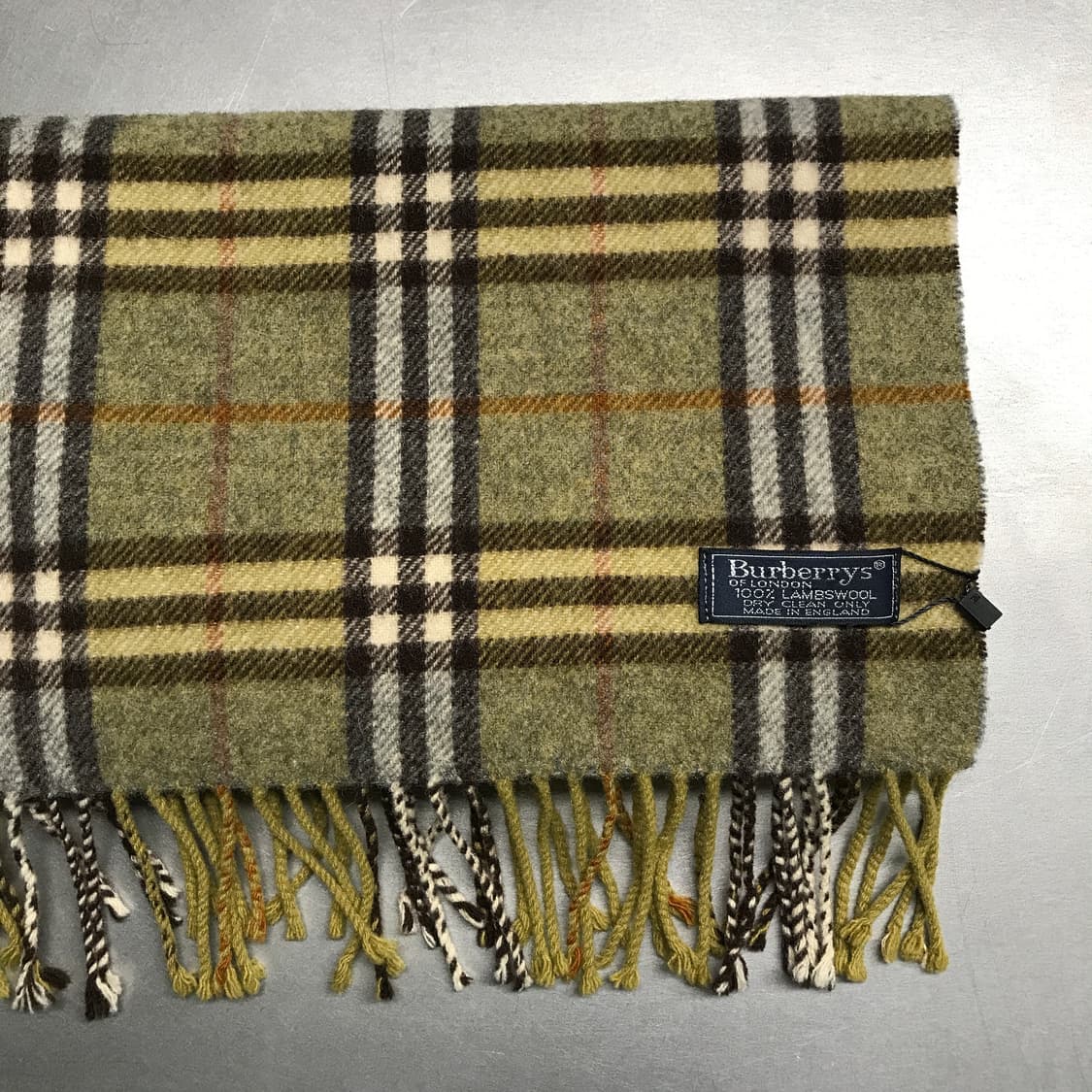 버버리 정품 램스울 머플러 카키 상품이미지3