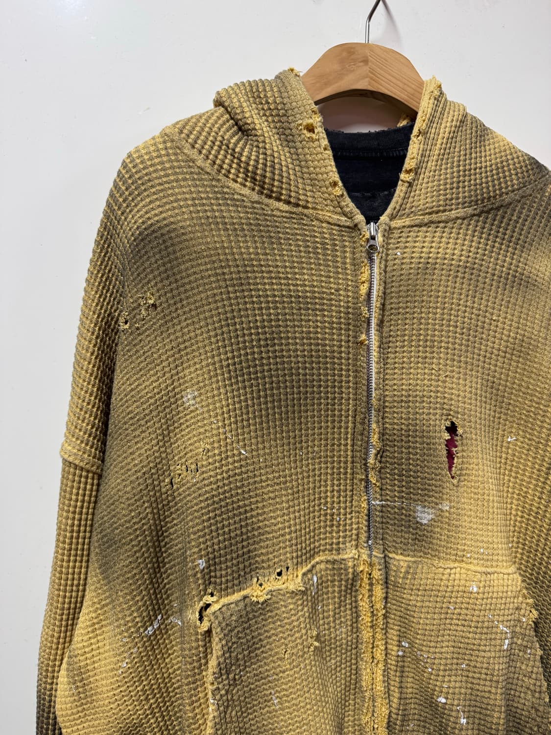 빈티지 와플 후드집업 상품이미지3