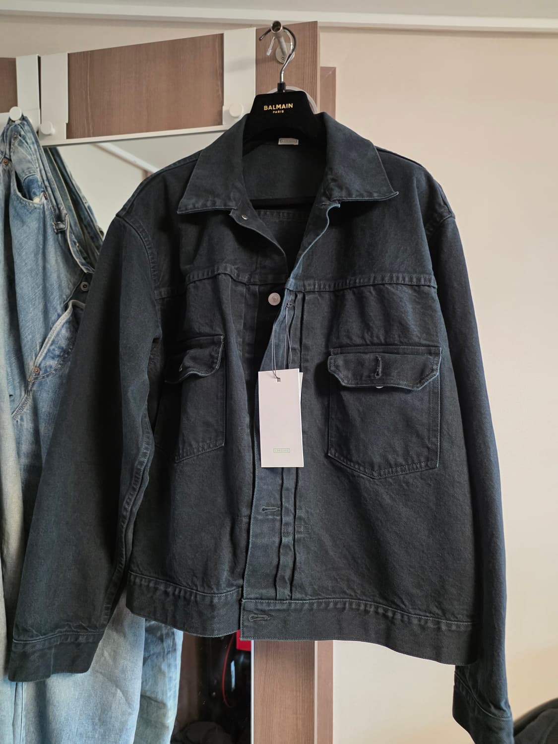 A.PRESSE 2nd BLACK DENIM JACKET (새상품) 상품이미지7