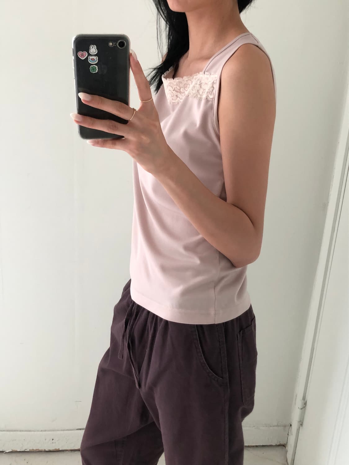 일본빈티지 레이스 민소매 상품이미지2