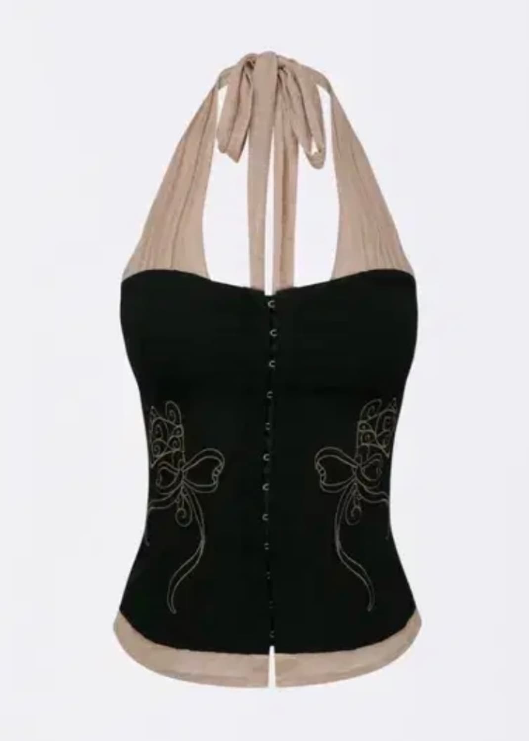 구해요🥲스컬프터 코르셋 홀터탑 블랙 M, L사이즈 상품이미지1