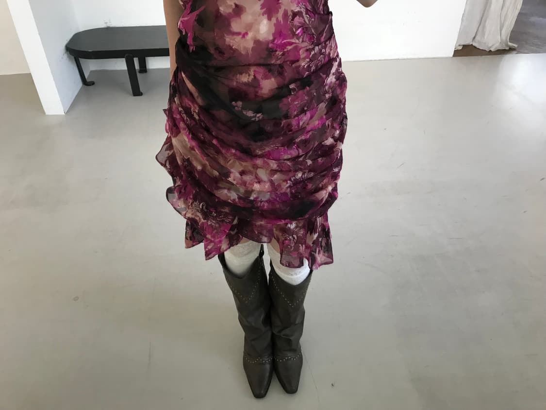 vintage drape shirring one-piece 상품이미지3