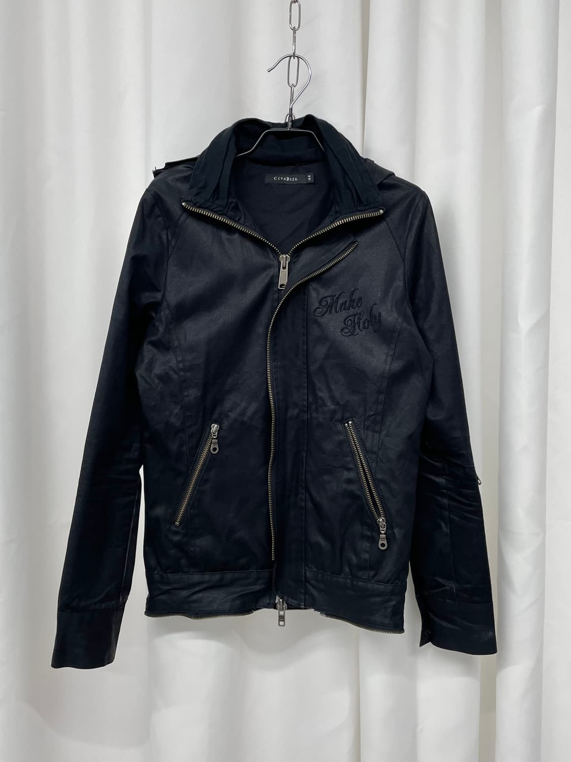 락시크 2way 자수 코팅 자켓 상품이미지6