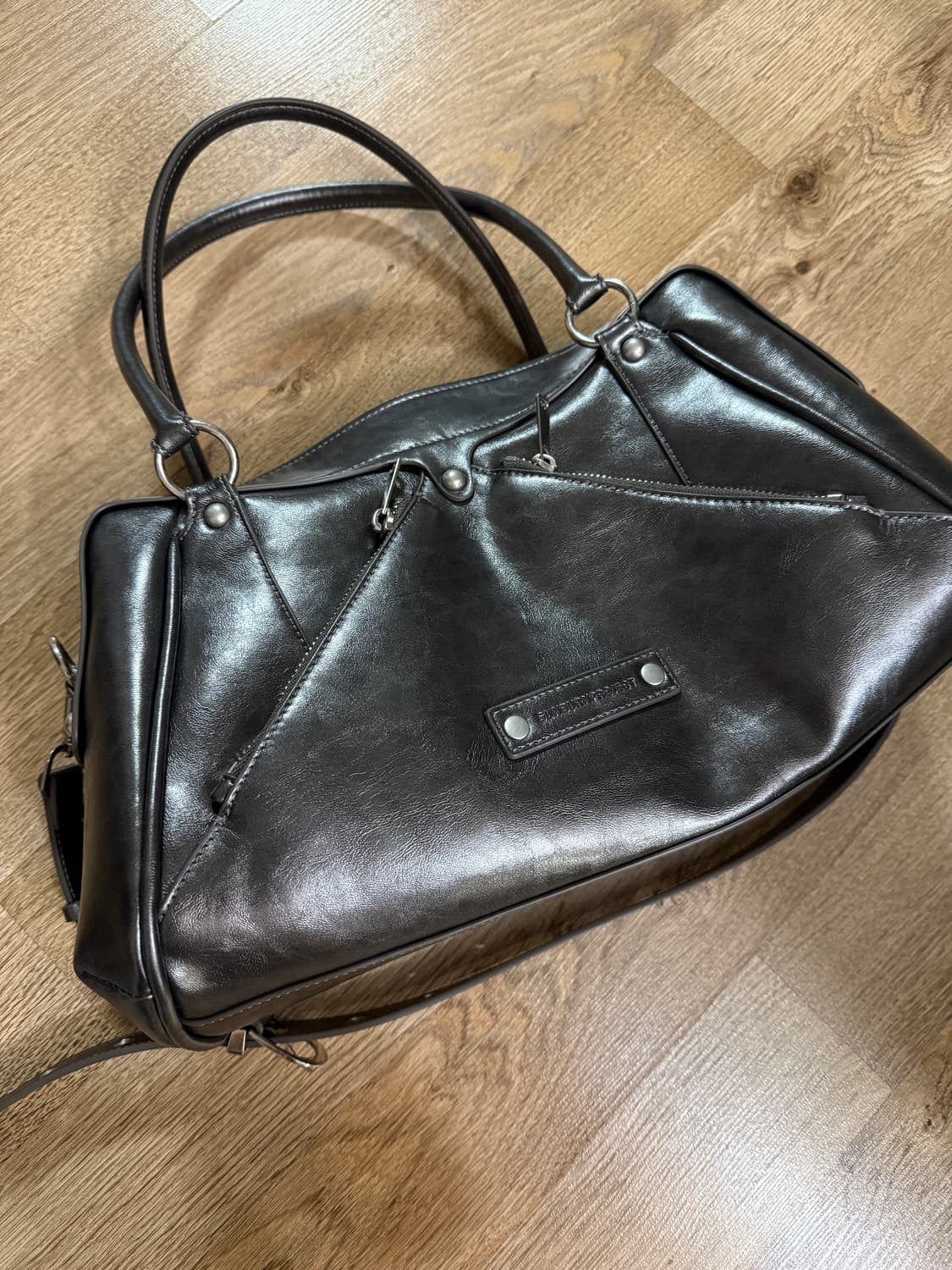 썬번프로젝트 모스백 메탈 Faux Leather M.O.S Bag, ME 상품이미지3