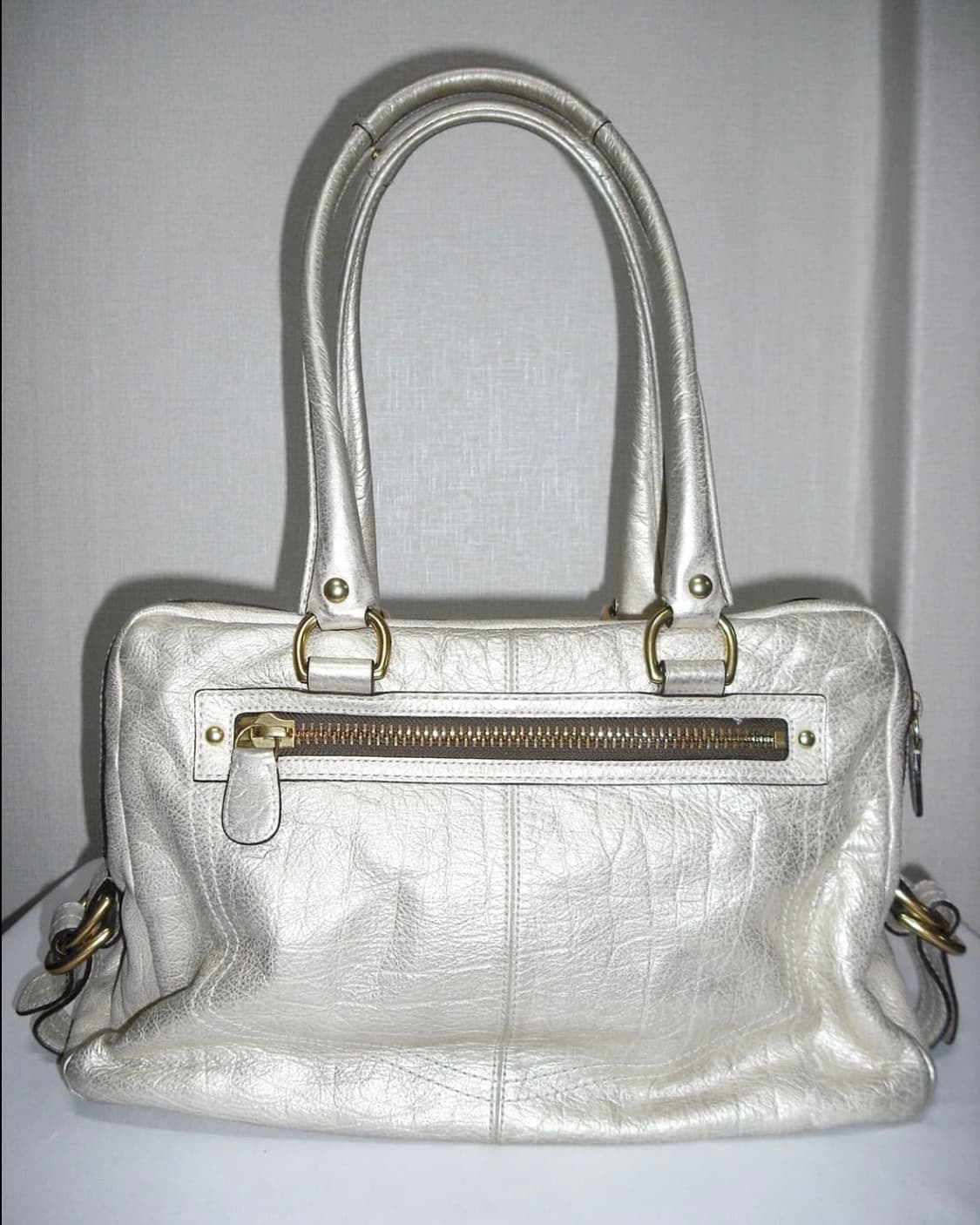 20s coach 코치 리미티드 숄더백 오네갸루 화이트 턴락 토트백 상품이미지5