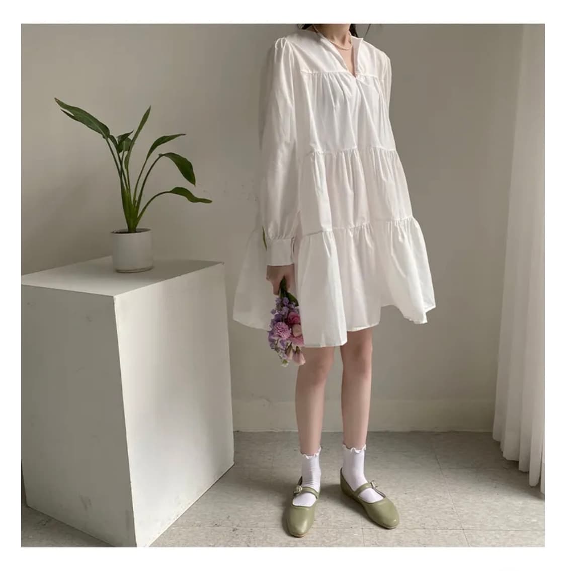 (인플루언서 rekn0t 착용) 캉캉 미니 원피스 상품이미지3