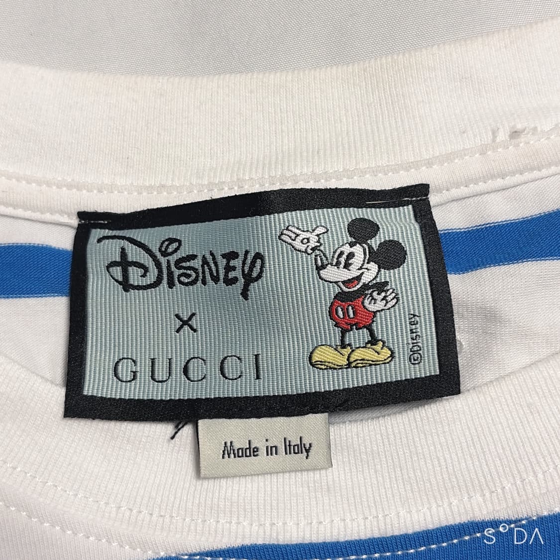 구찌 디즈니 콜라보 스트라이프 반팔티 상품이미지6