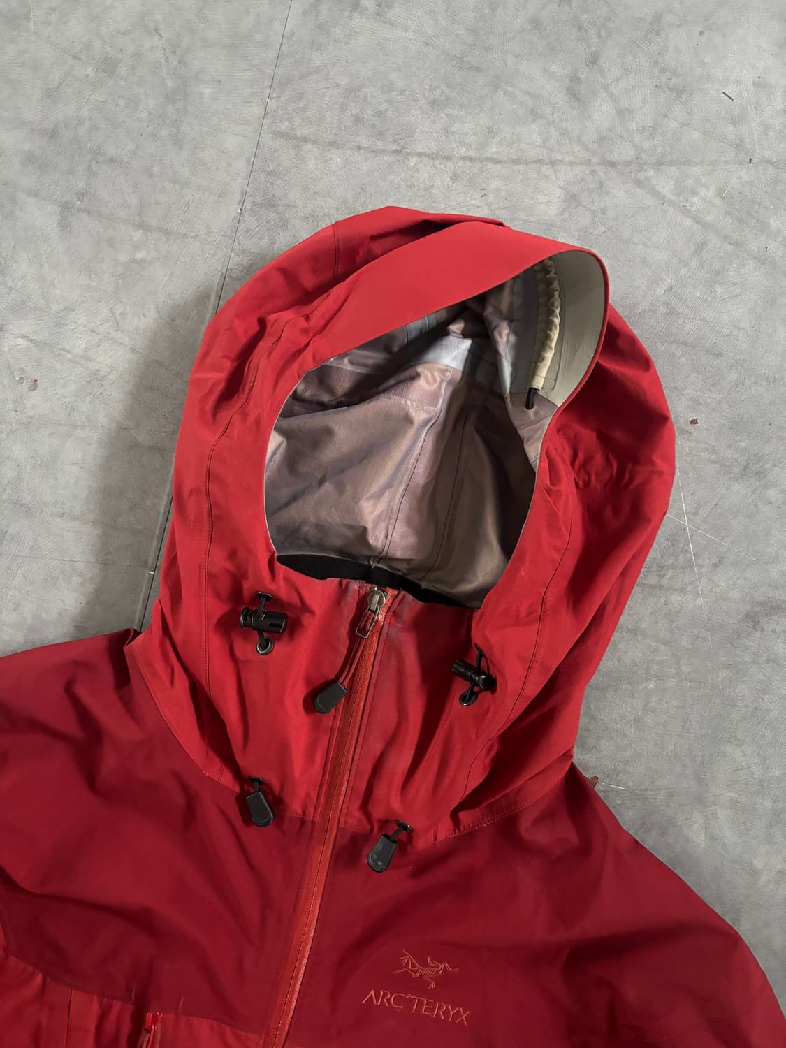 Arcteryx 아크테릭스 버건디 윈드스토퍼 후드 자켓 상품이미지7