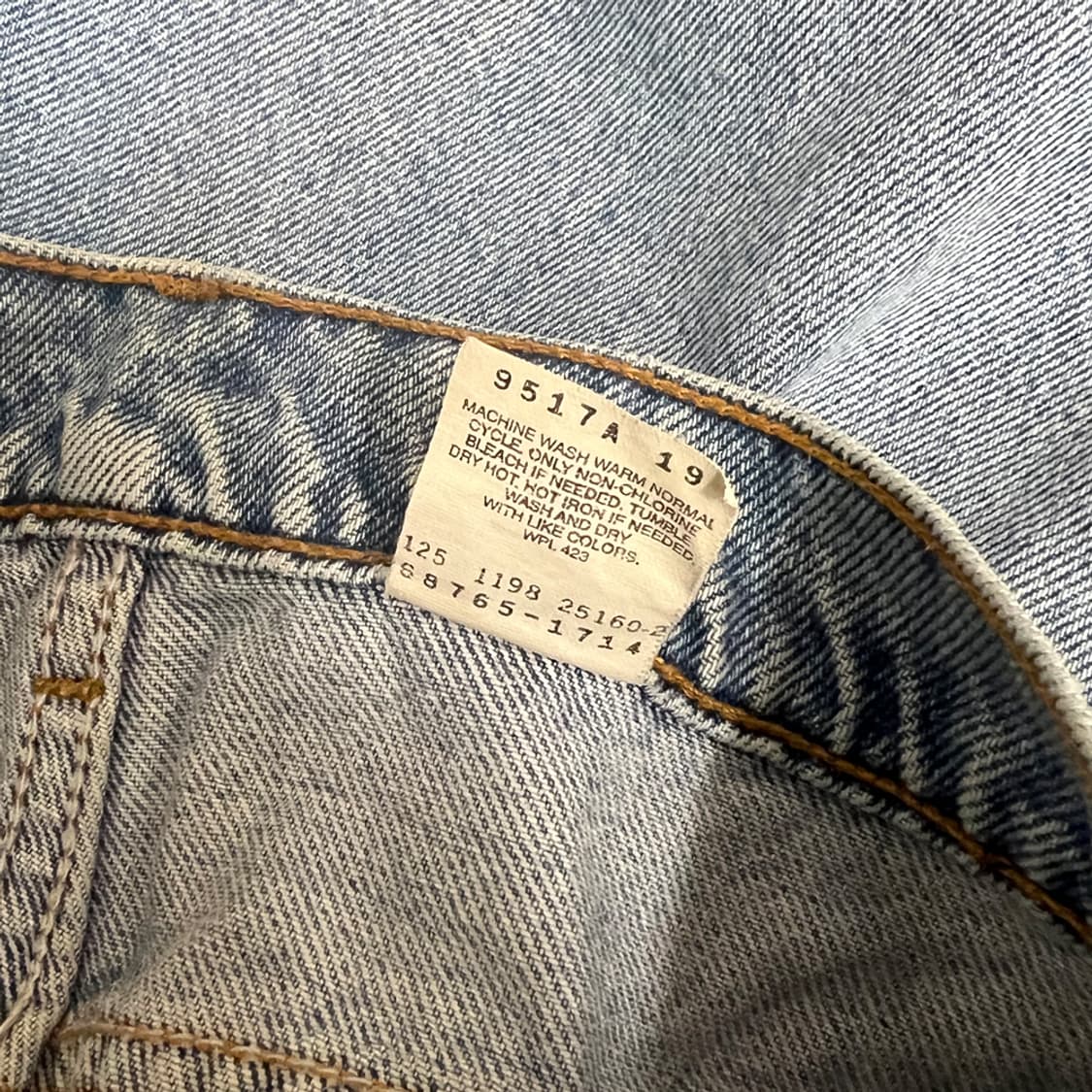 90s 리바이스 565 와이드 레그 버뮤다 데님 팬츠 28 상품이미지7