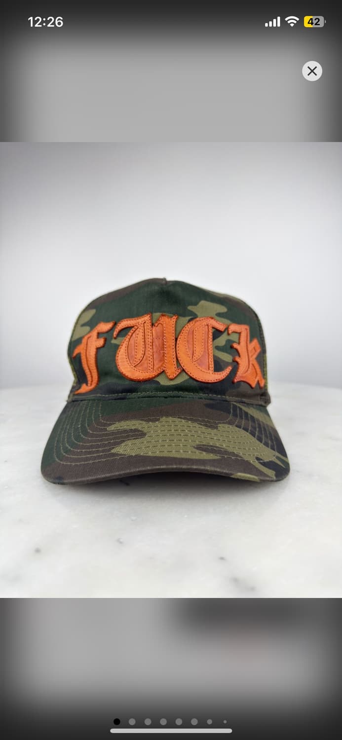 90s chrome hearts og FUCK cap 상품이미지1
