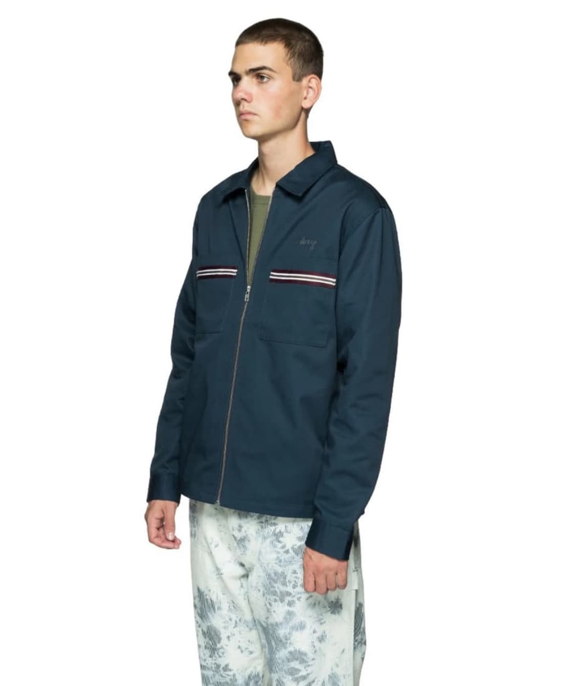 스투시(Stussy) 스트라이프 포켓 가먼트 다이 워크 자켓 상품이미지1