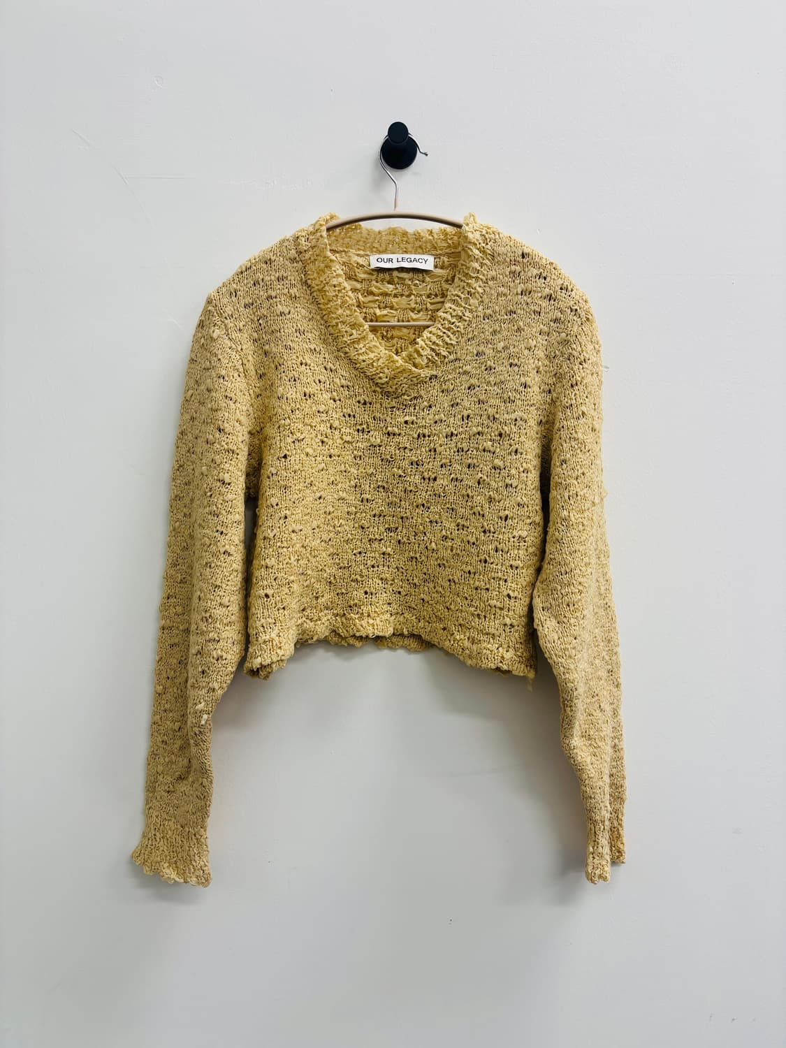 아워레가시 OUR LEGACY 크롭 텍스처 니트 탑 상품이미지2