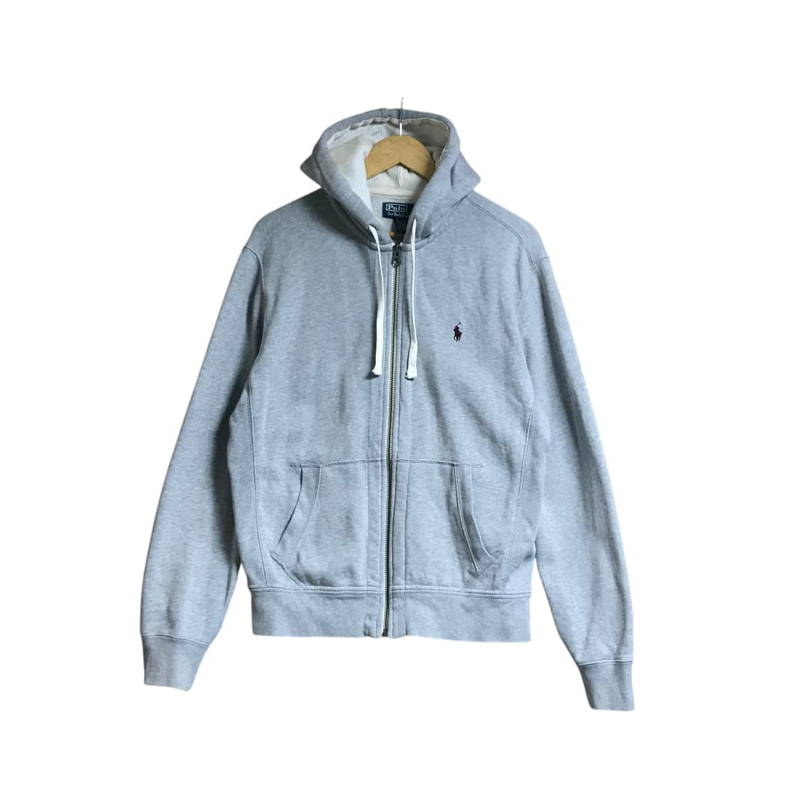 폴로 와플 그레이 후드집업 상품이미지2
