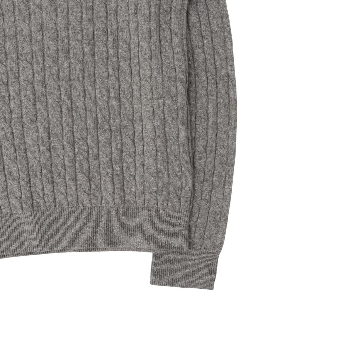 라코스테 그레이 울 케이블 니트 스웨터 상품이미지4