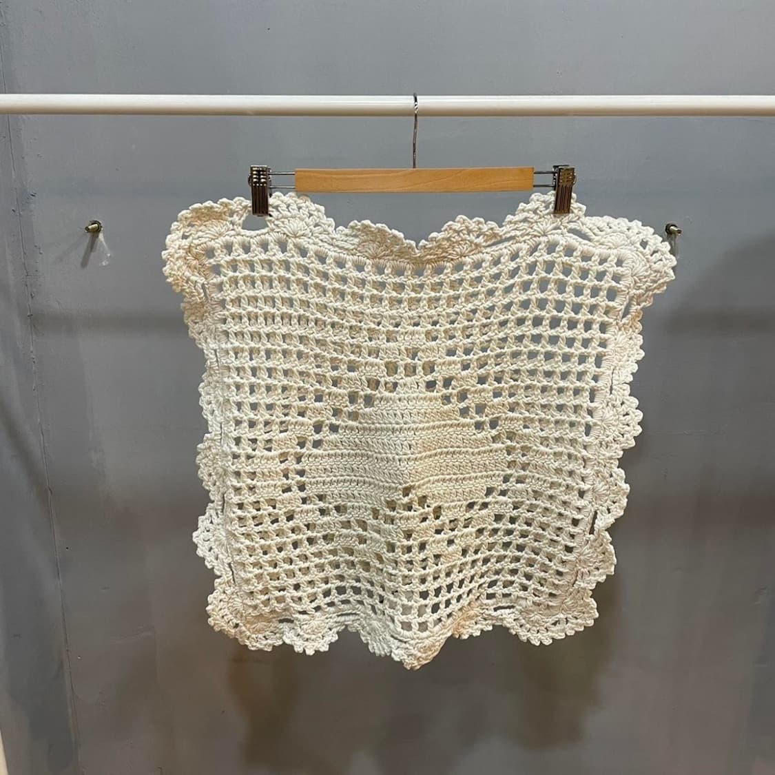 빈티지 크로쉐 뜨개 하트 사각매트 상품이미지7