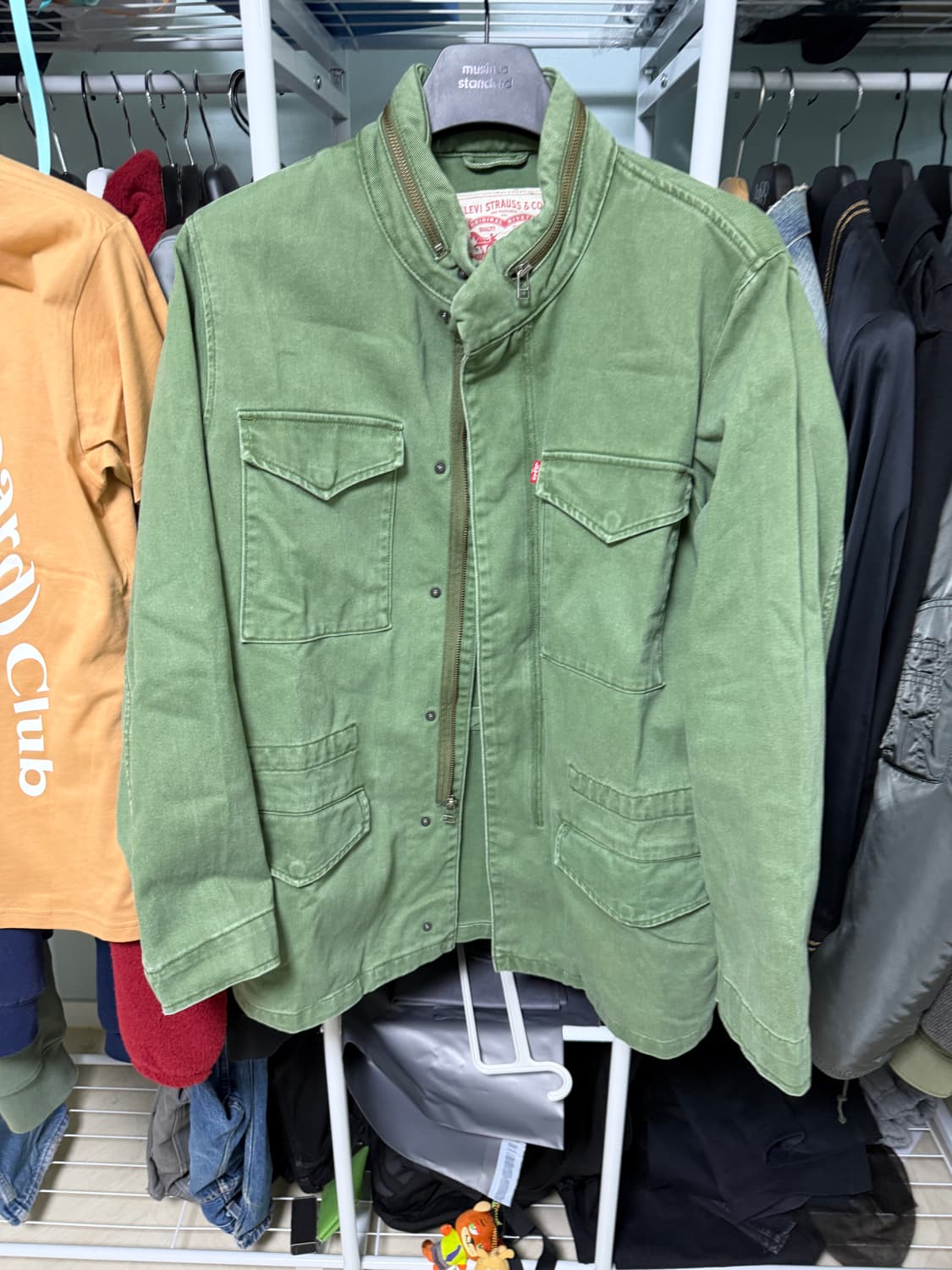 리바이스 밀리터리 필드자켓 파카 올리브 그린 L 상품이미지2