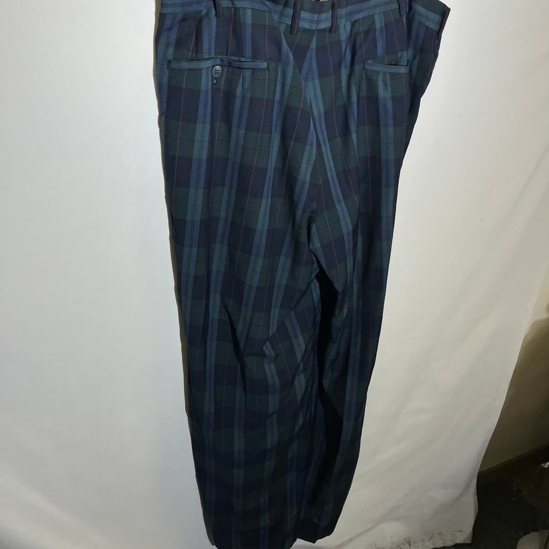 96CM)라코스테 서광 구형 OG 체크 패턴 슬랙스 상품이미지5