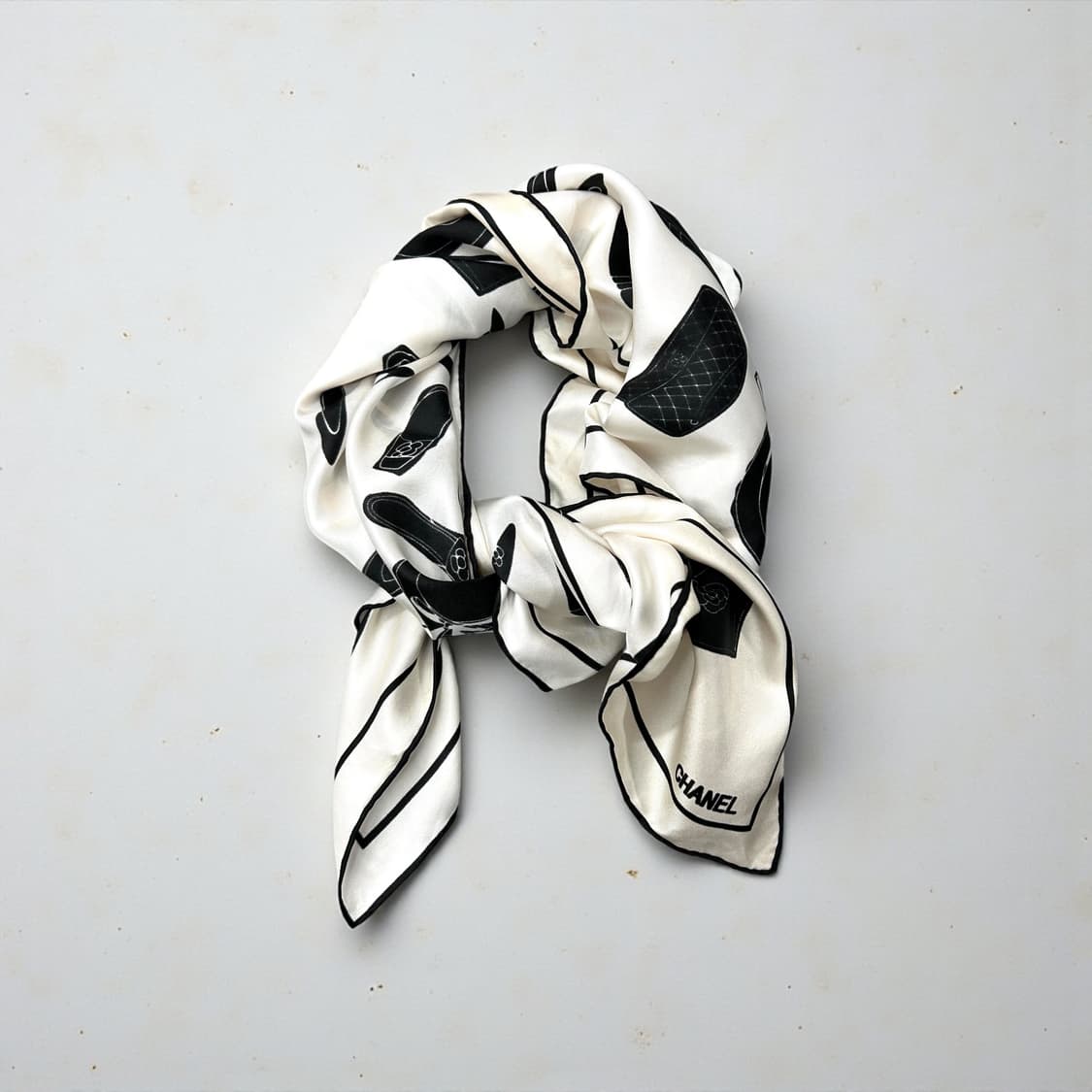 샤넬 00s 실크 스카프 상품이미지2