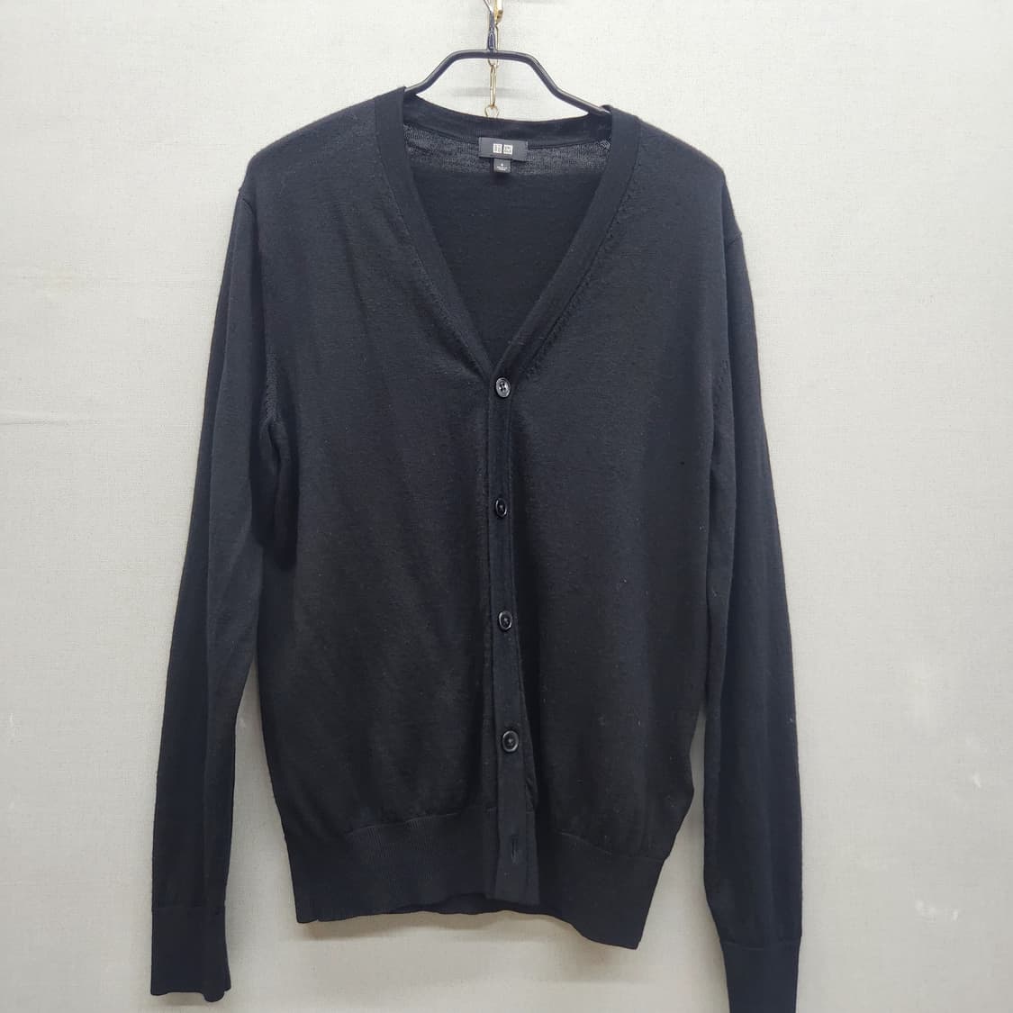 유니클로 울(뉴울) 블랙 가디건 S(M) 상품이미지1