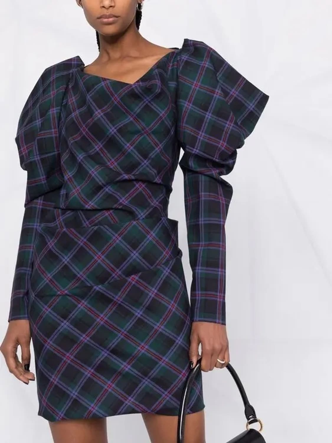 비비안웨스트우드 뉴버지니아 체크 퍼프 미니원피스 상품이미지2