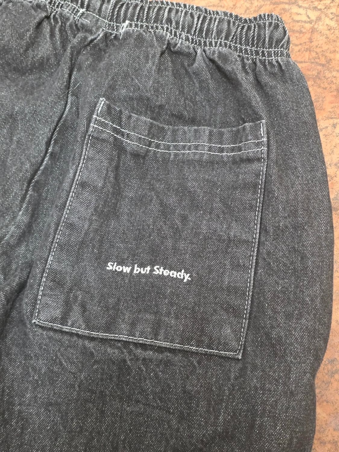 슬로우레코드하우스 아수라 데님 스웻 팬츠 XS 상품이미지8