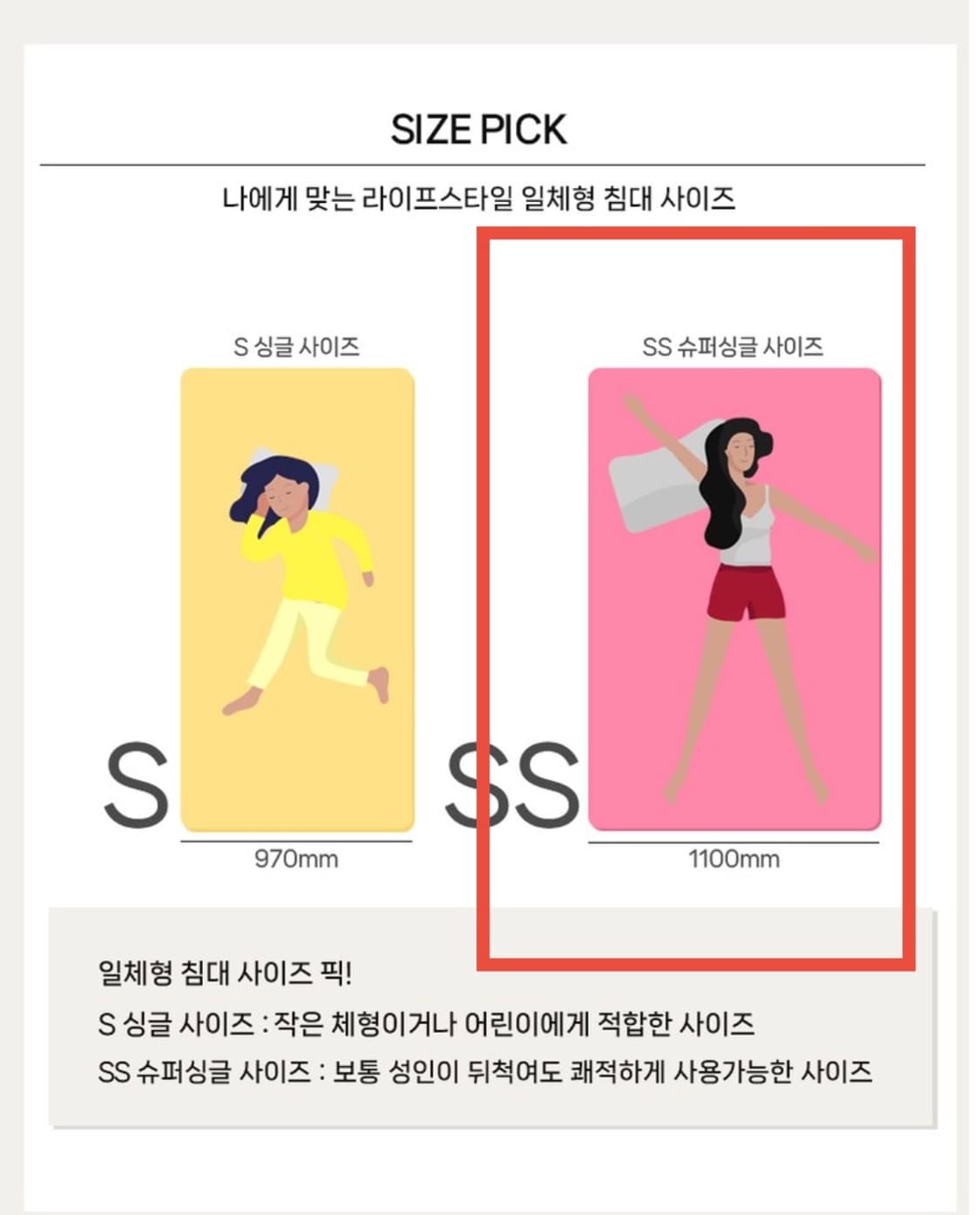 베른 체크블랙 일체형침대 본넬 슈퍼싱글 SS 상품이미지5