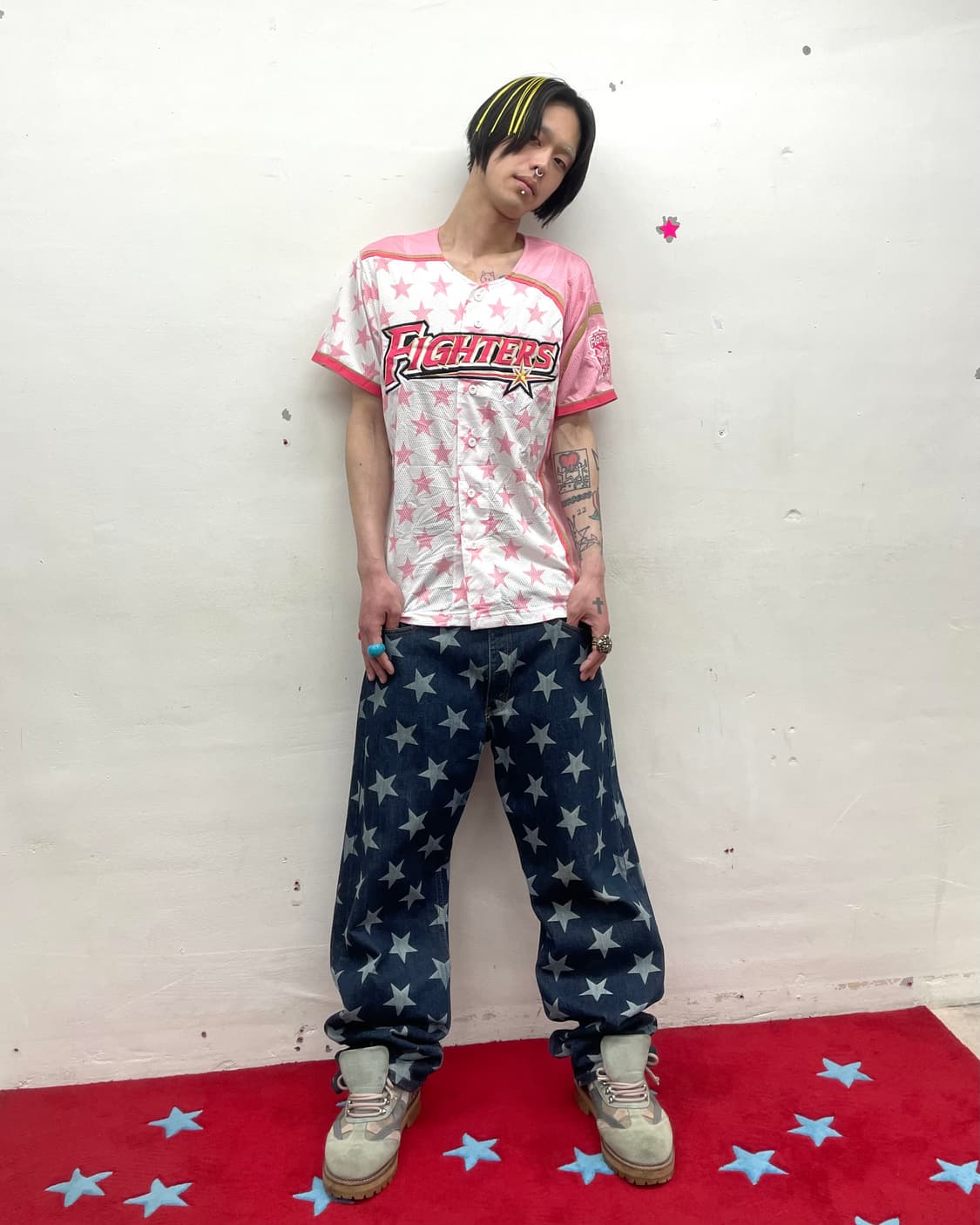 Baseball Pink Star T-shirt  상품이미지5