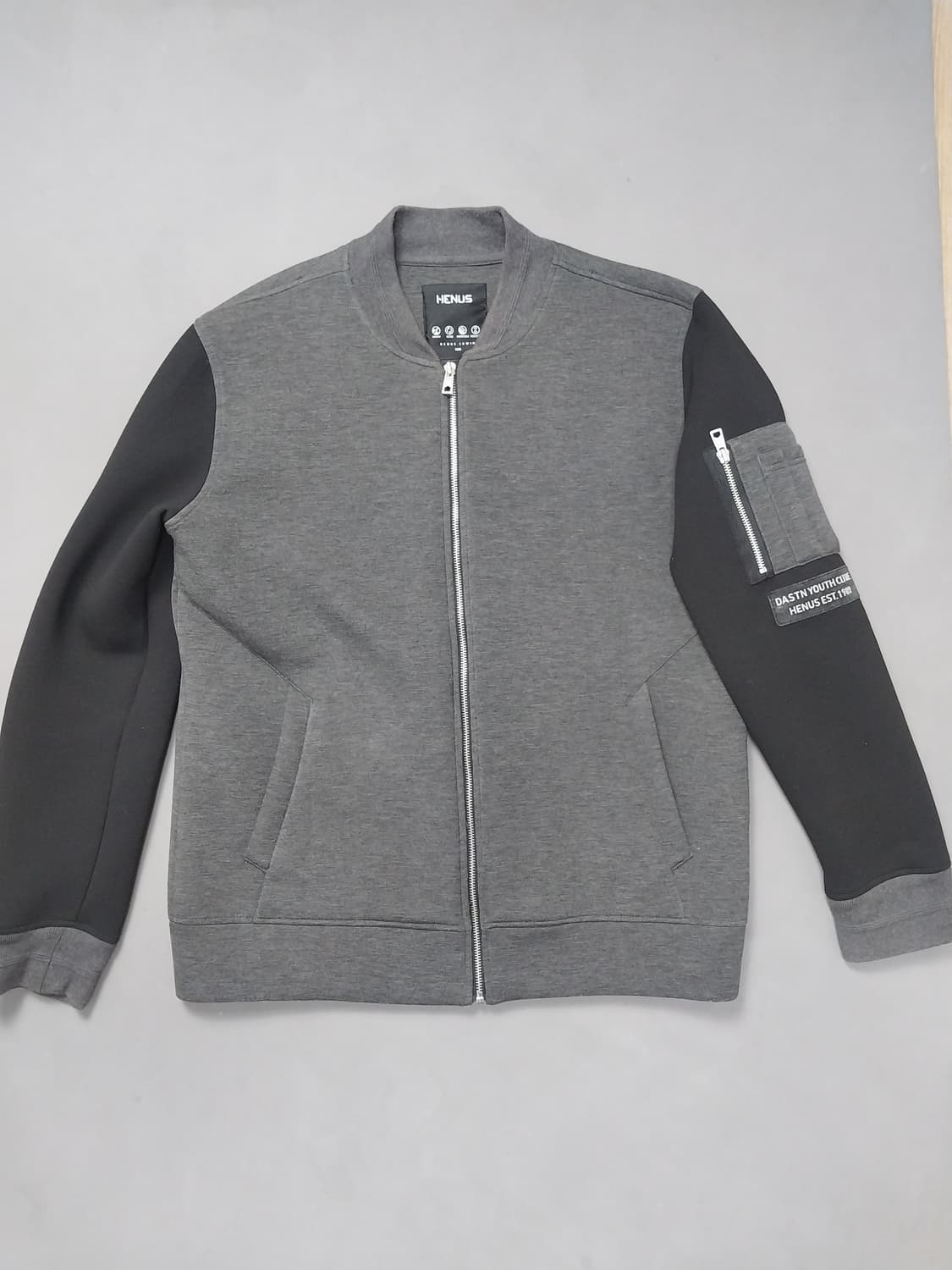 [105] 헨어스 에드윈 MA1 배색 항공 점퍼 블랙 그레이 상품이미지1