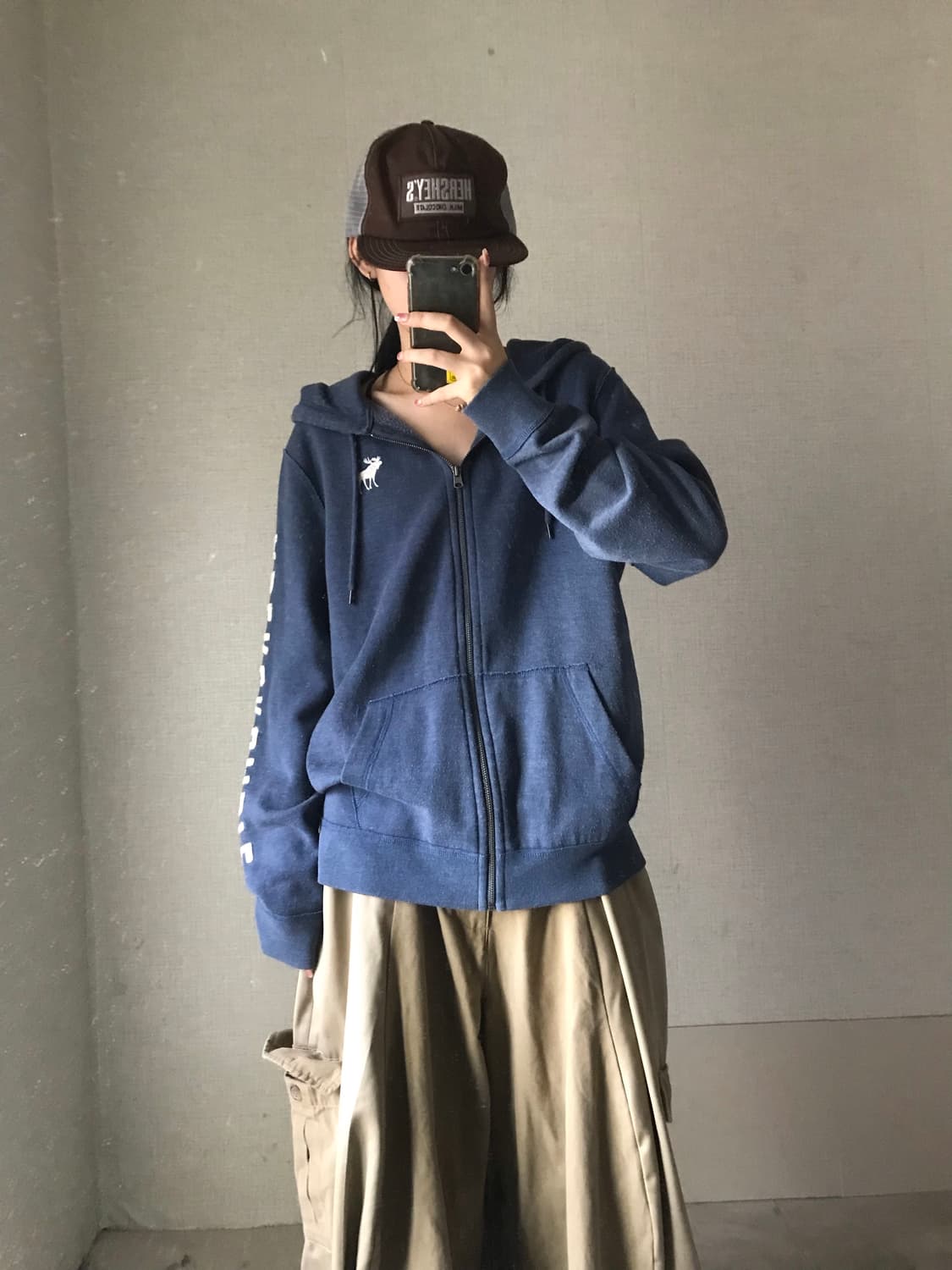 아베크롬비 네이비 후드집업 상품이미지3