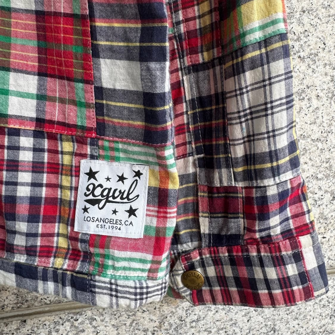 엑스걸 JPN 패치워크 로고 코튼 자켓 상품이미지8