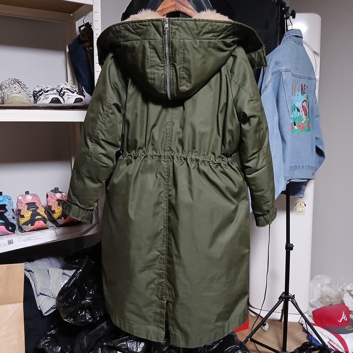 CK 캘빈클라인 야상 패딩 피쉬테일 다운 자켓 상품이미지4