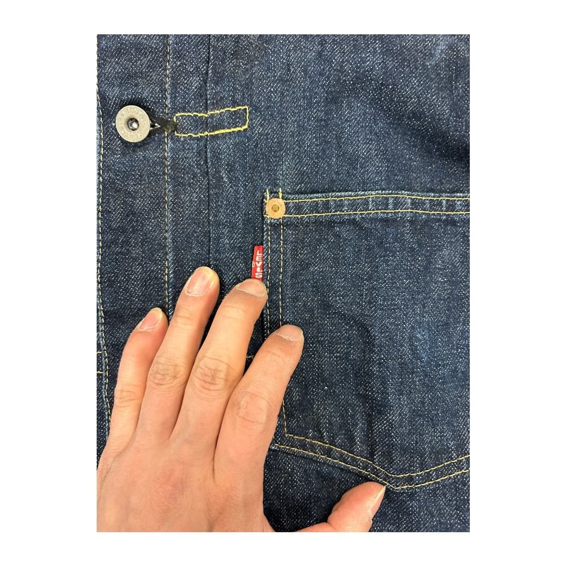 L) 리바이스 90s JPN 71506XX 타입 1st 빅E 데님 자켓  상품이미지2