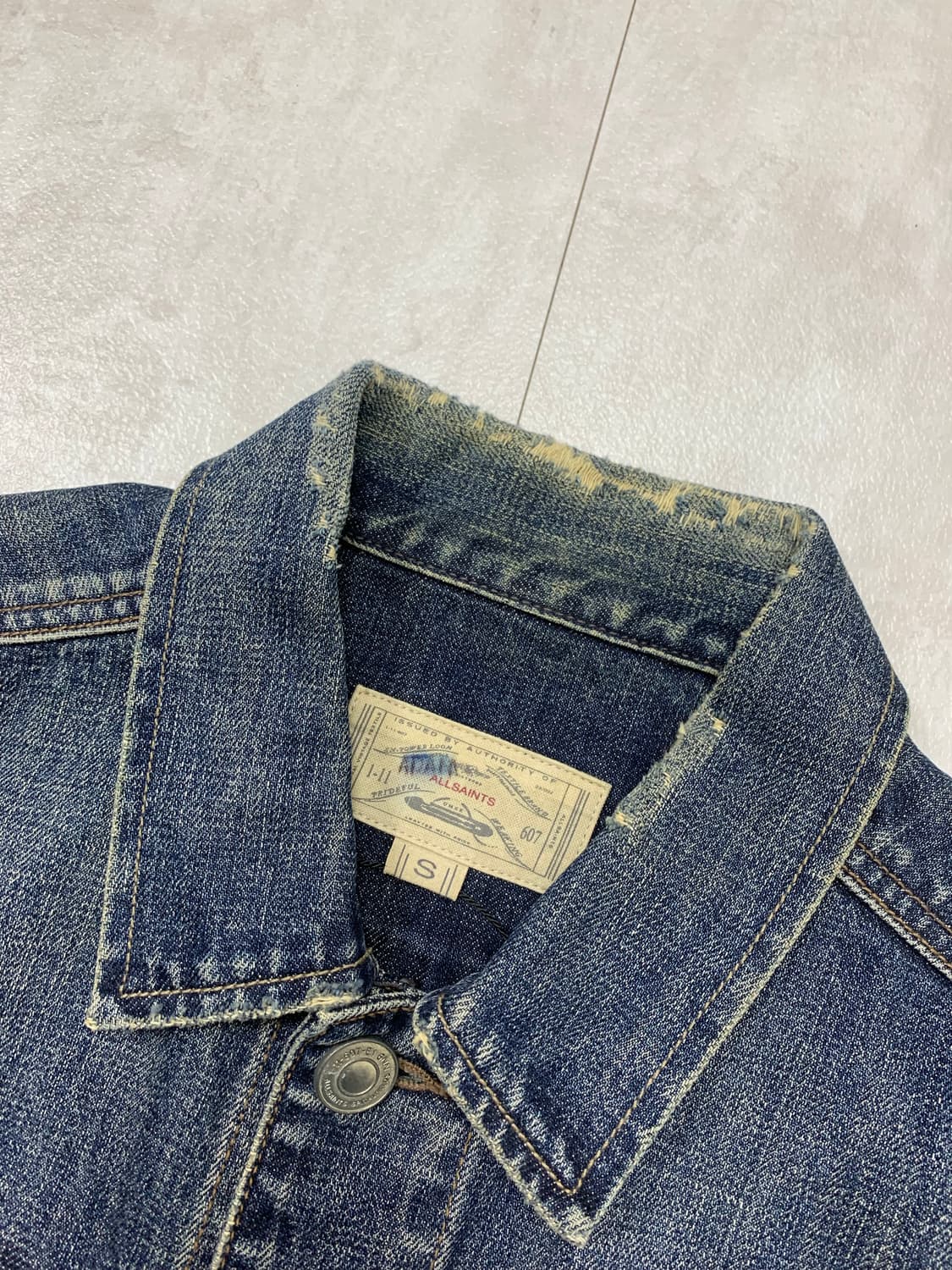 all saints 워싱디테일 데님 자켓 #49 상품이미지6