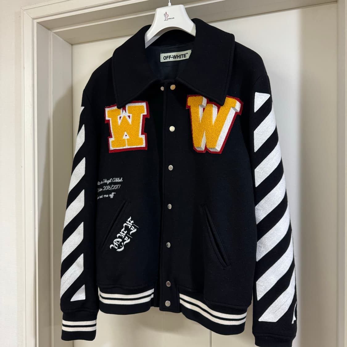 오프화이트 버질아블로 스타디움 바시티 자켓 XL  상품이미지3