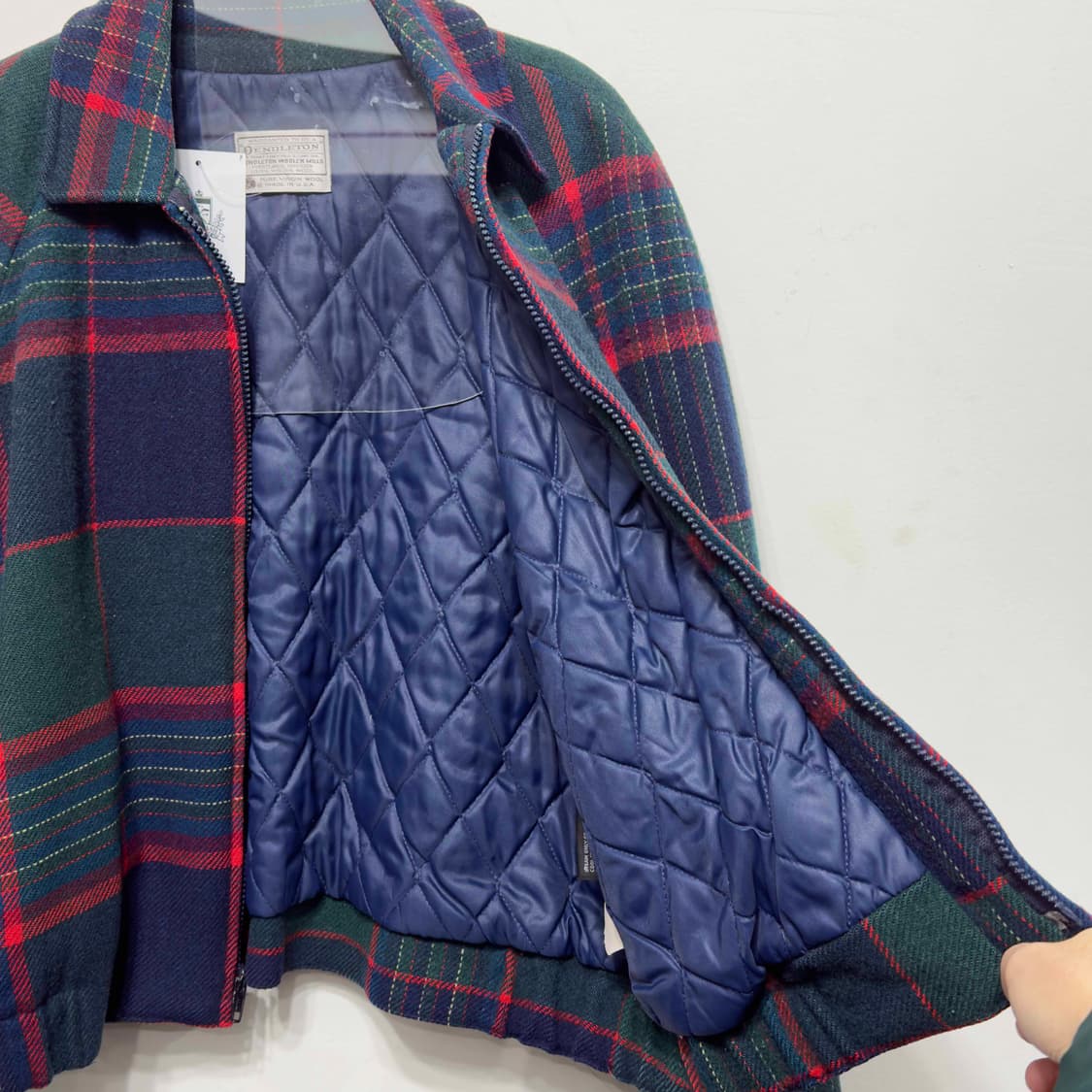 80s 펜들턴 체크 울 자켓 USA 상품이미지4