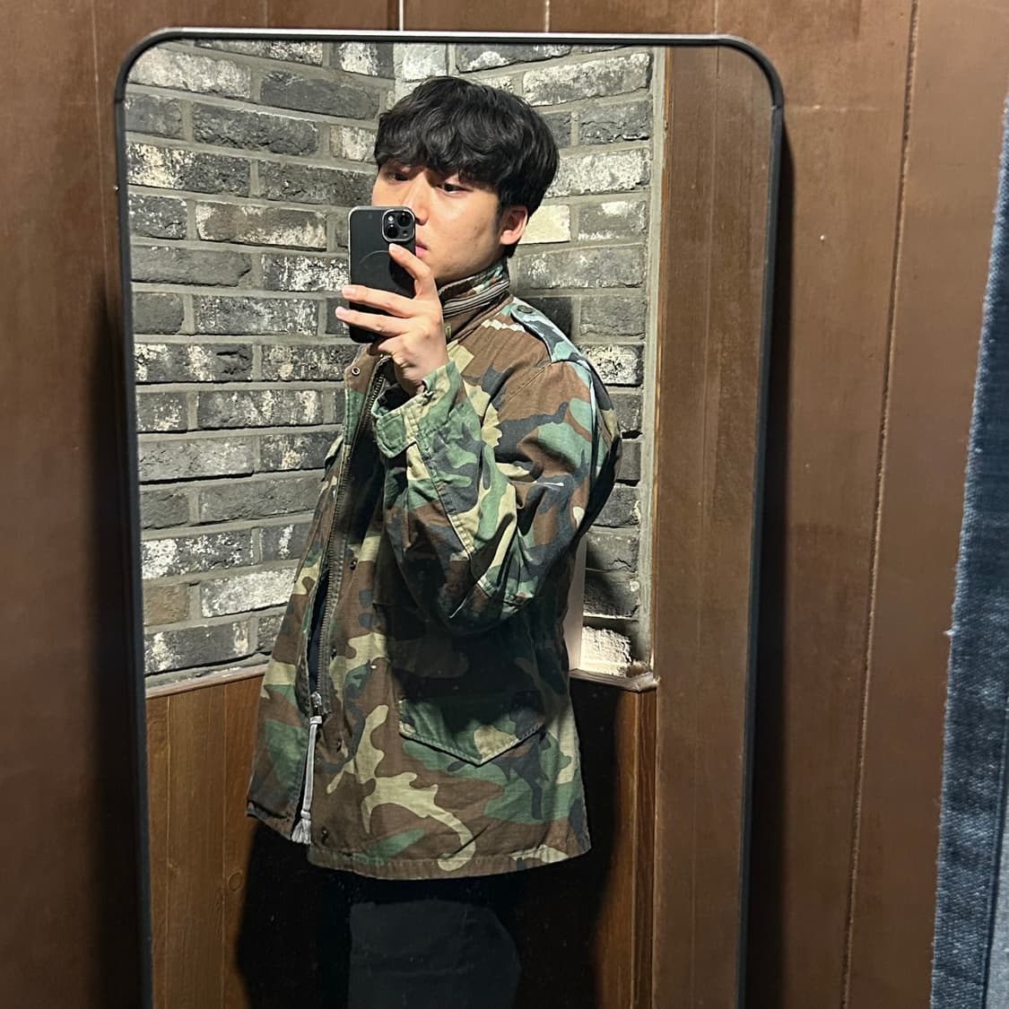 USA 밀리터리 80s M65 필드자켓 우드랜드 카모 미디움 숏 상품이미지10